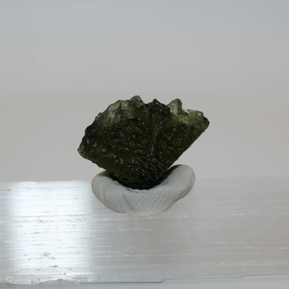 Other - RARE 10.5 Ct Real Green MOLDAVITE Tektite , Hedgehog GEM TEXTURE Czech Republic